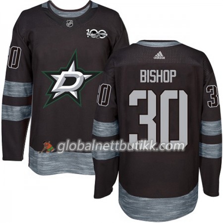 Dallas Stars Hockeydrakt Ben Bishop 30 1917-2017 100th Anniversary Svart Adidas Authentic - Herre